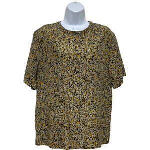 Women's Medium Pullover Top Short Sleeve Multi-Color Design By-Notations